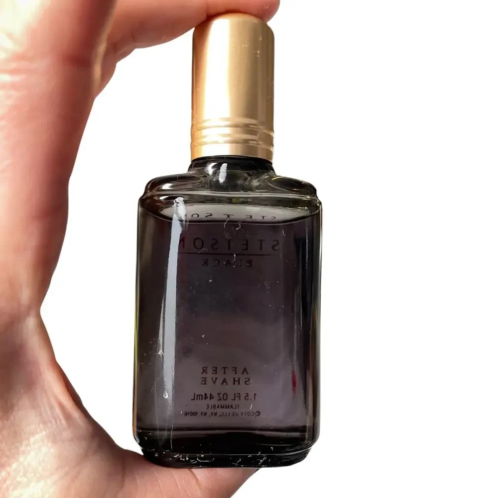 Vintage Stetson Black After Shave 1.5 oz for Men by Coty 90% Full by Coty READ